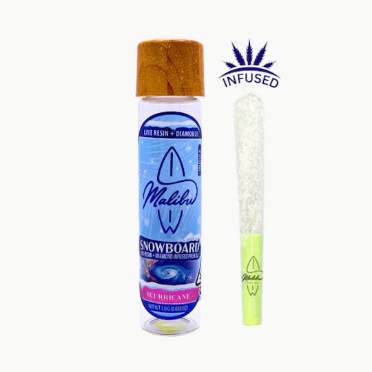 Malibu Premium Cannabis - Snowboard | Slurricane | Infused Preroll 1G - 1