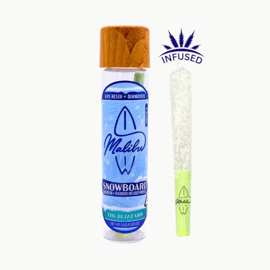Malibu Premium Cannabis - Snowboard | The Blizzard | Infused Preroll 1G - 1