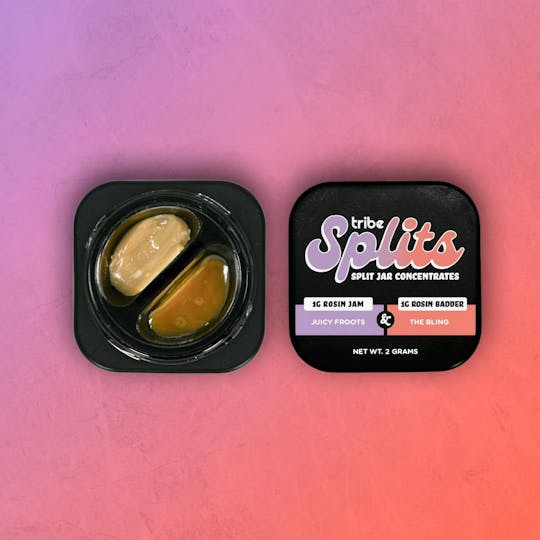 Tribe - Tribe Splits - Juicy Froots Hash Rosin Jam & The Bling Hash Rosin - 2g - 1