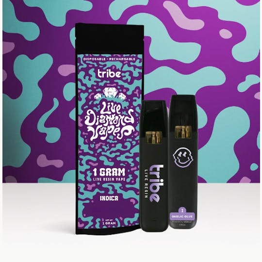 Tribe - Purple M.A.C. - Indica - Liquid Diamonds - Disposable Tank - 1g - 1