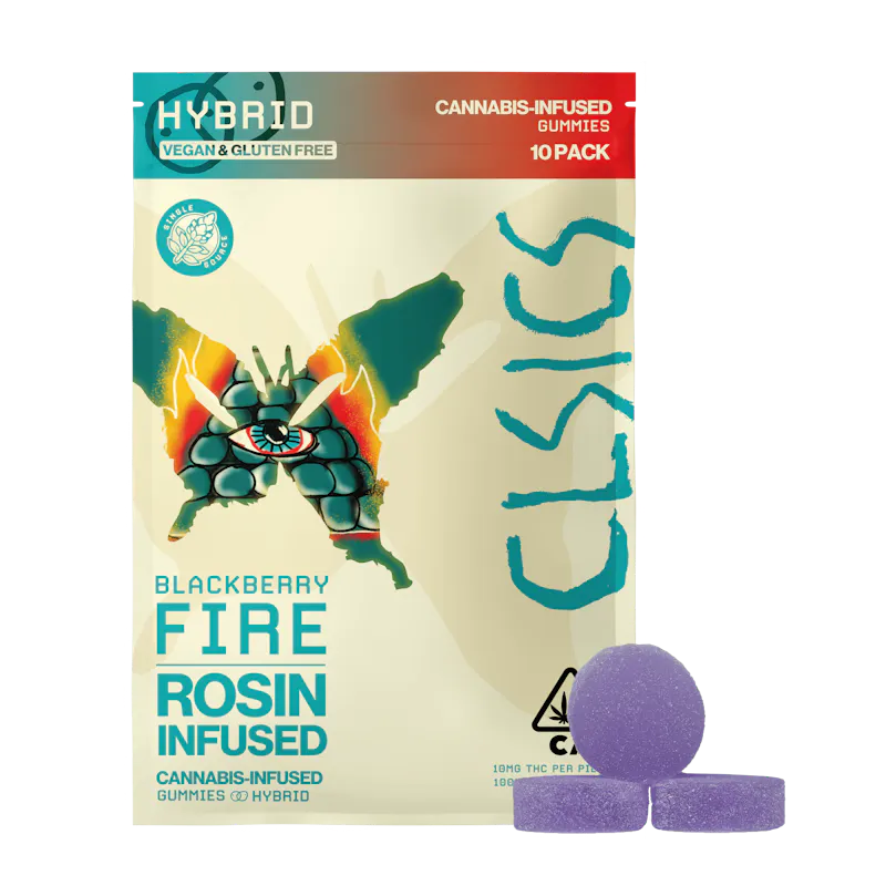 CLSICS - Blackberry Fire - Live Rosin Infused Gummies - 10ct