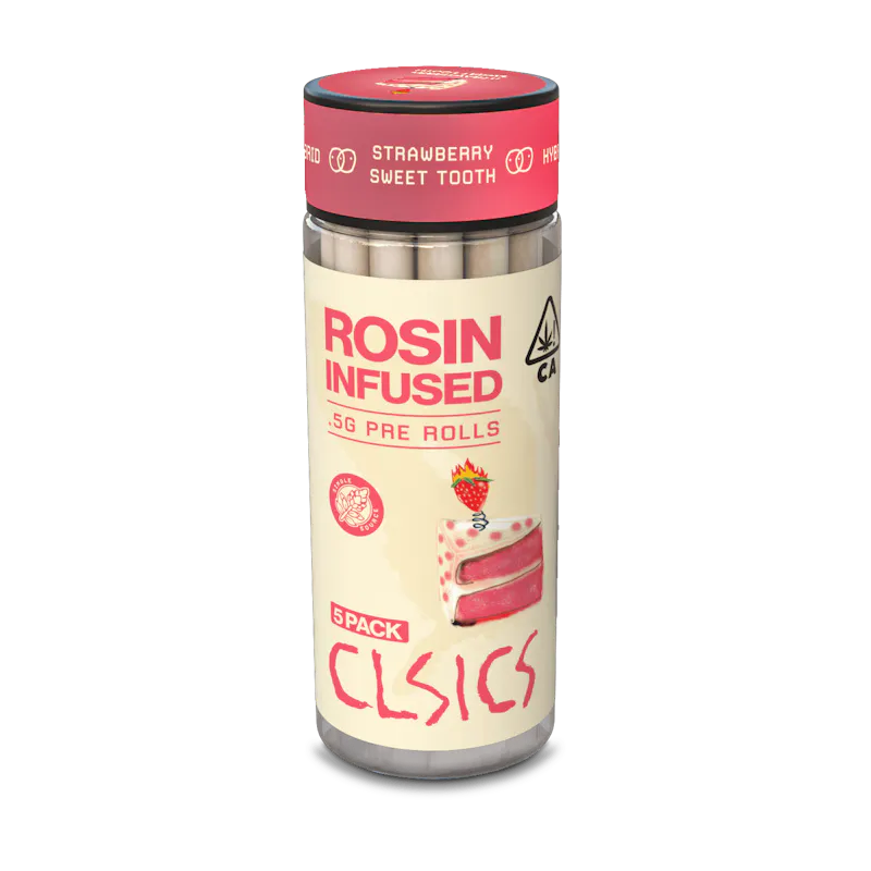 CLSICS - Sweet Tooth - Rosin Infused Joints - 0.5g each - 5pk pre-roll