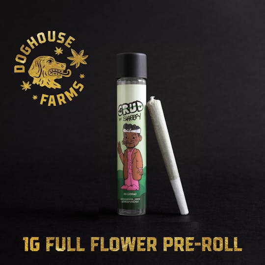 Doghouse Farms - Crud by Sheefy McFly - 1g Full Flower Pre-Roll - Indica - 1