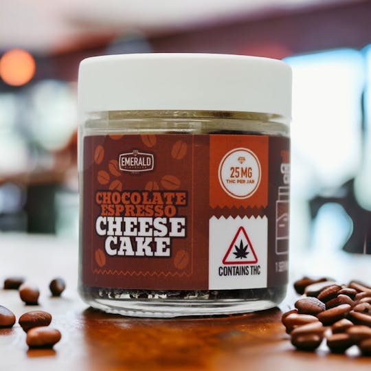 Emerald Elevation Cannabis Co - 25mg RSO Mini Chocolate Espresso Cheesecake - 1
