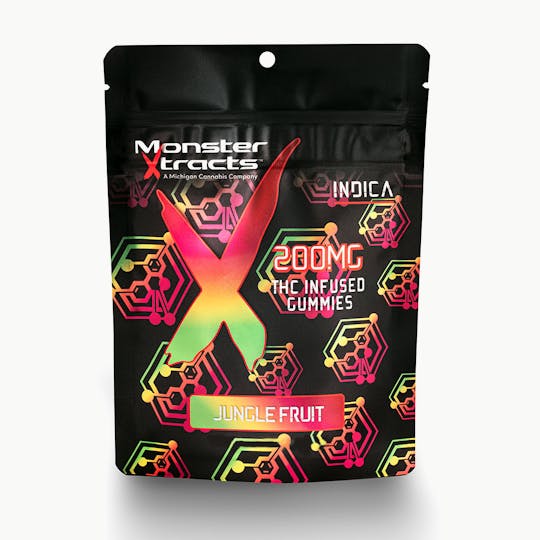 Monster Xtracts - Jungle Fruit 200mg THC Infused Gummies - 1