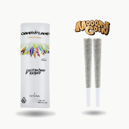 Oakfruitland (OFL) - Mooon Coin Pre Roll 2g - Dual Pack Series - 1