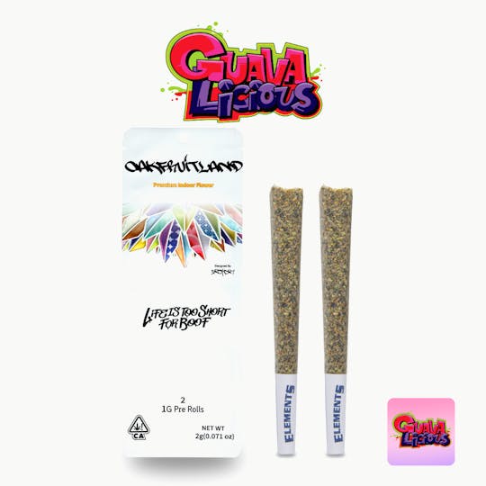 Oakfruitland (OFL) - Guavalicious Pre Roll 2g - Dual Pack Series - 1