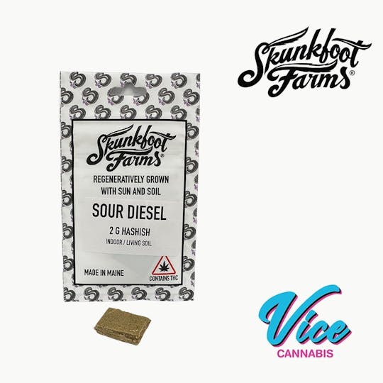 Vice Cannabis - Skunkfoot Farms - Sour Diesel: Hashish 1g - 1