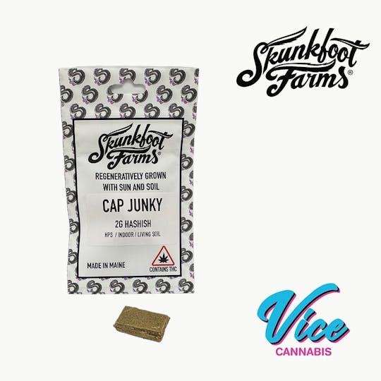Vice Cannabis - Skunkfoot Farms - Cap Junky: Hashish 2g - 1