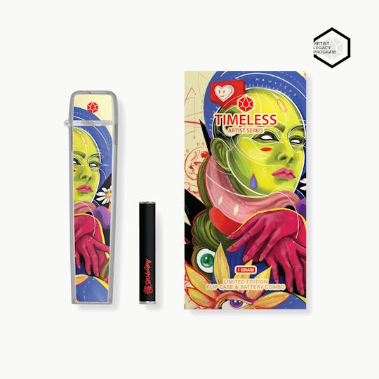 Timeless Vapes - Limited Edition Ashley Macias Flip Case & Battery Combo 1000mg - 1