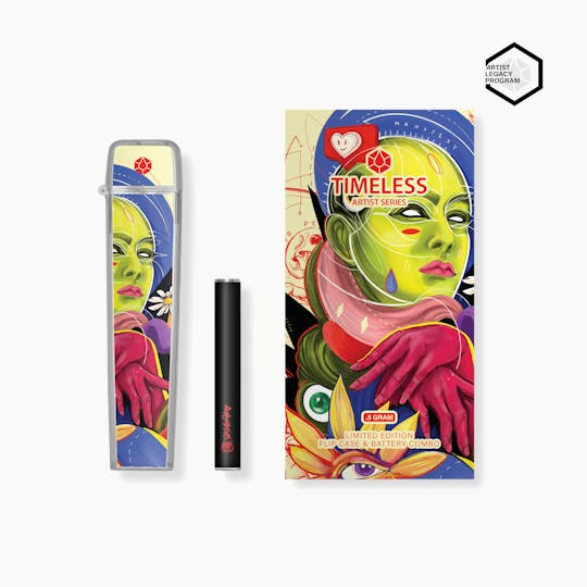 Timeless Vapes - Limited Edition Ashley Macias Flip Case & Battery Combo 500mg - 1