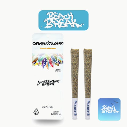 Oakfruitland (OFL) - Beach Break Pre Roll 2g - Dual Pack Series - 1
