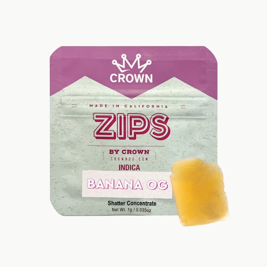 Crown Genetics - Zips Banana OG Shatter - 1