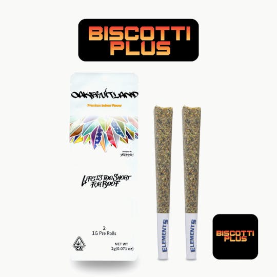 Oakfruitland (OFL) - Biscotti Plus Pre Roll 2g - Dual Pack Series - 1