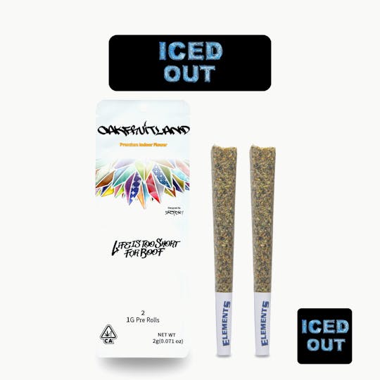 Oakfruitland (OFL) - Iced Out Pre Roll 2g - Dual Pack Series - 1