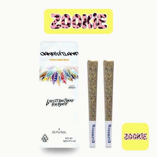 Oakfruitland (OFL) - Zookie Pre Roll 2g - Dual Pack Series - 1