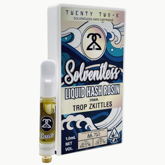 Twenty Two K / 22k - 22K - Trop Zkittles - Liquid Hash Rosin - 1.0ml Cartridge - 1