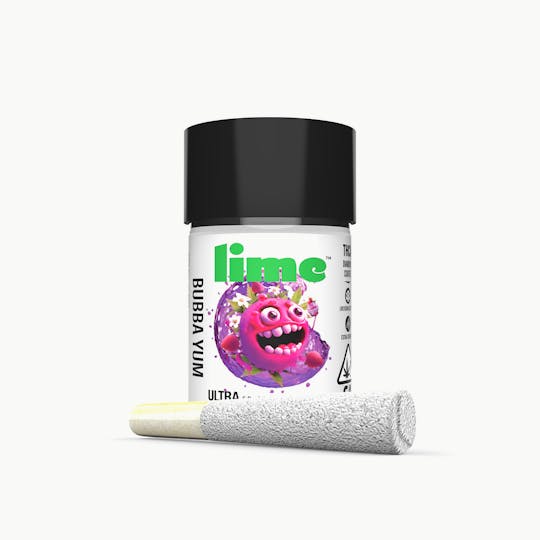 Lime - ULTRA 3g THCA Infused Pre Rolls (5pk) | Bubba Yum - 1