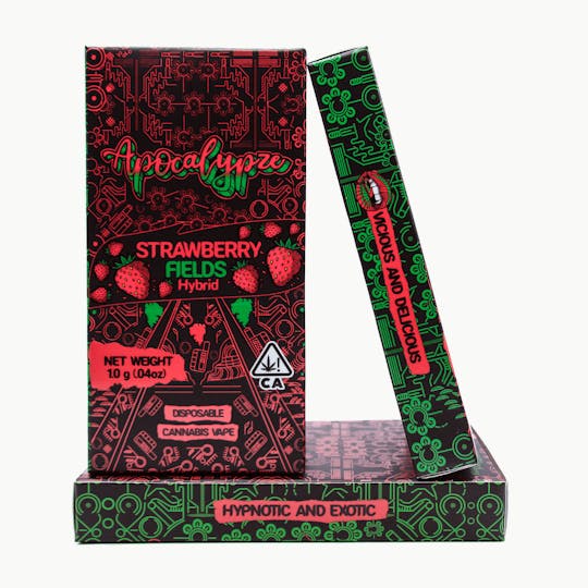 Apocalypze - Strawberry Fields - Liquid Diamond Vape - 1.0 gram Disposable - 1