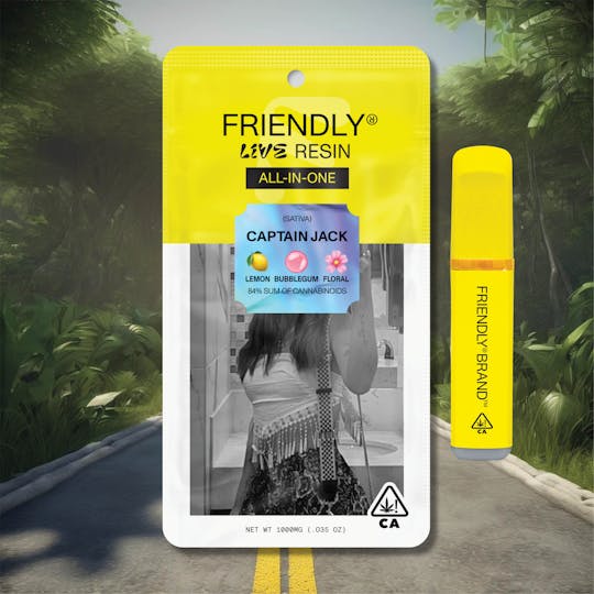Friendly Brand - Captain Jack 1g Live Resin ALL-IN-ONE - 1
