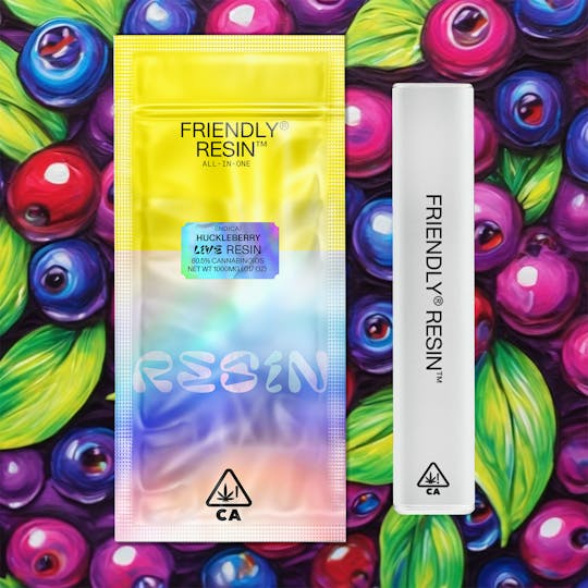 Friendly Brand - Huckleberry 1g Live Resin ALL-IN-ONE - 1