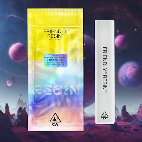 Friendly Brand - Blueberry Trainwreck 1g Live Resin ALL-IN-ONE - 1