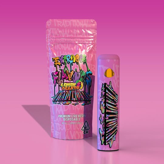 Traditional - Traditional x PCF - Lemon Z Gelato Live Resin Disposable 1g - 1