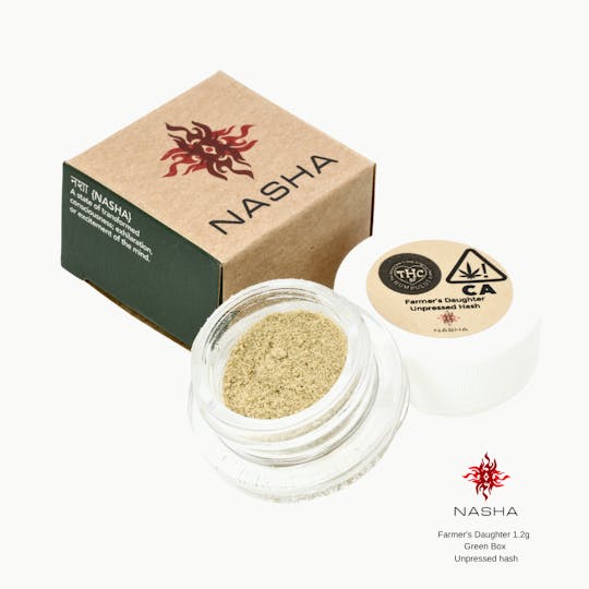 NASHA - Farmer's Daughter 1.2g Green Unpressed Hash - 1