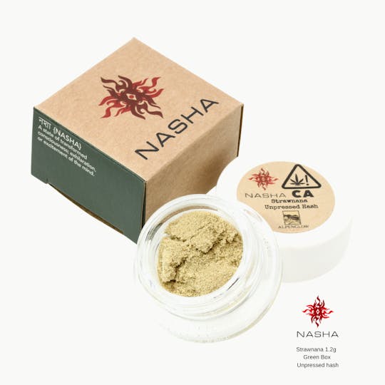 NASHA - Strawnana 1.2g Green Unpressed Hash - 1