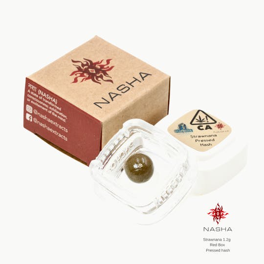 NASHA - Strawnana 1.2g Red Pressed Hash - 1