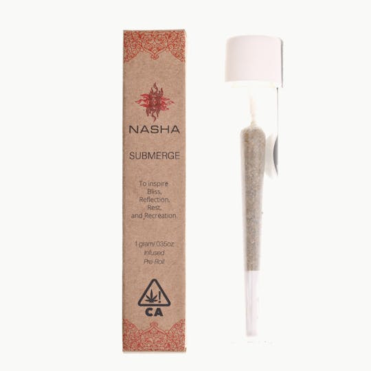 NASHA - Submerge 1g Hash-Infused Preroll - Gush Mints x G-MOB - 1