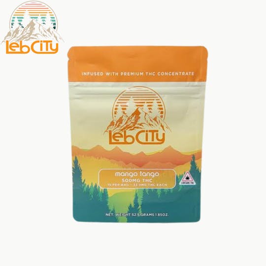 LebCity Extracts - Mango Tango 500 MG THC Infused Gummy - 1