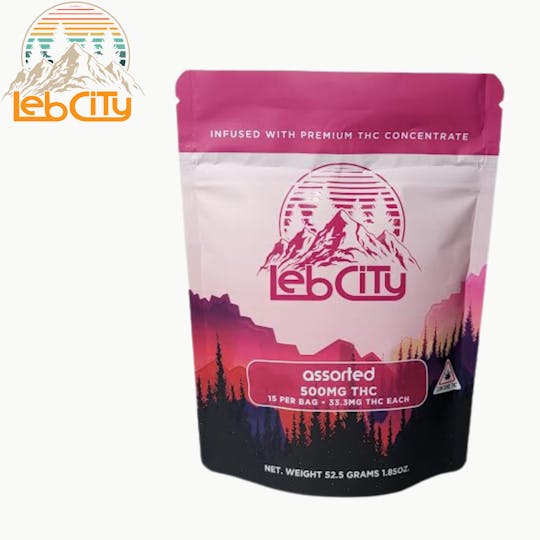 LebCity Extracts - Assorted 500 MG THC Infused Gummy - 1