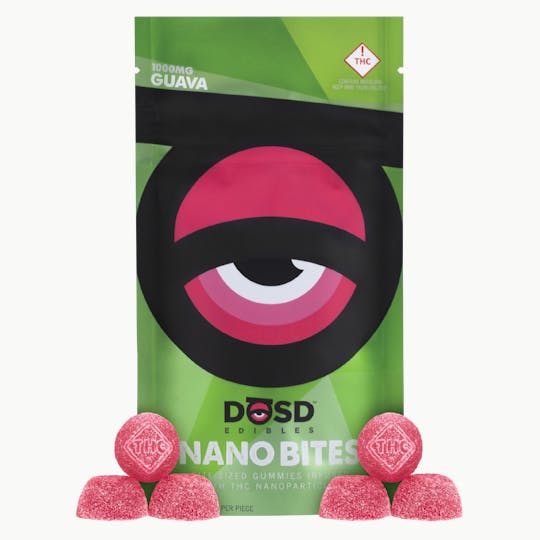 DŌSD Edibles - Nano Bites - Guava 1000mg, Hybrid Enhanced - 1