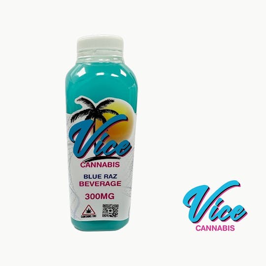 Vice Cannabis - Vice THC Drink 300mg: Blue Raz - 1