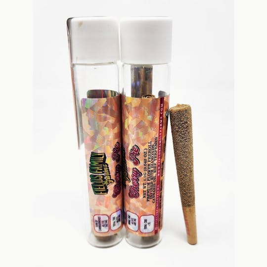Fields Family Farmz - Cherry Pie Single 1.2g Diamonds, Kief, Oil, and Terpenes Infused Pre Roll - 1