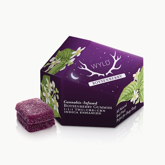 WYLD - Boysenberry 1:1:1 CBD+CBN Enhanced Gummies - 1
