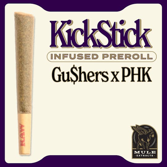 Mule Extracts - 1.0g Infused Pre-Roll - Gu$hers x PHK (Indica) - 1