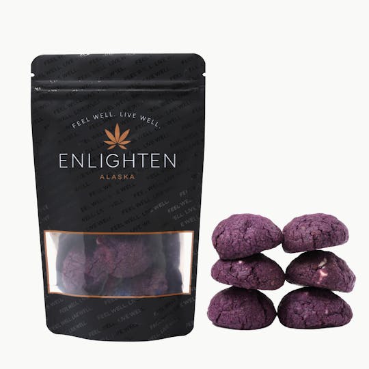 Enlighten - Chocolate Chip Cookies with Ube and Toasted Coconut 10 Pack - 100mg - 1
