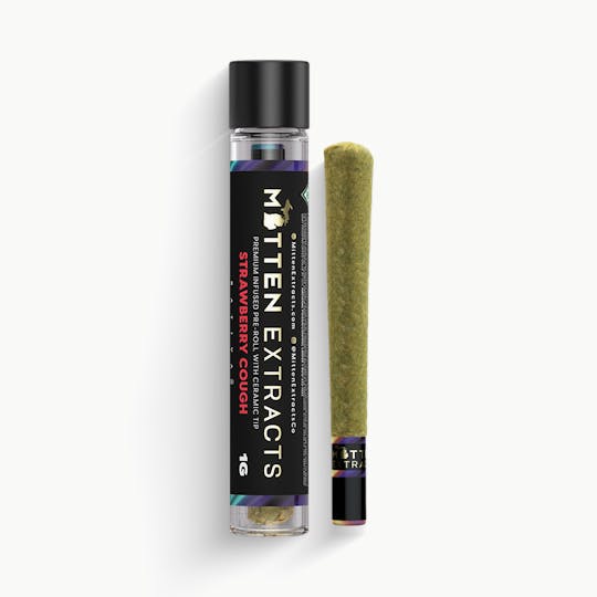 Mitten Extracts - Mitten Extracts 1G Infused Preroll - Strawberry Cough (Sativa) - 1