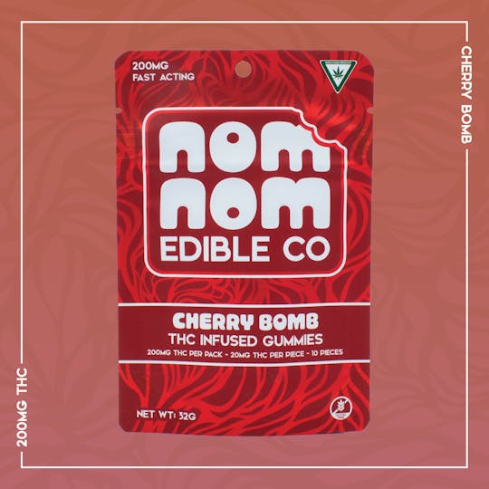 Nura - Nom Nom Edible Co. | Cherry Bomb | 200mg - 1