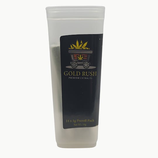 Gold Rush Premium Extracts - Gold Rush: 14 g Pre-Roll Pack - Platinum Garlic - 1
