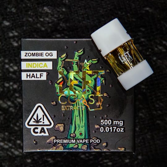 LEFT COAST - Zombie OG Premium THC Pods 1G - 1