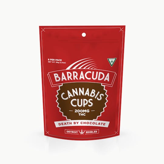 Detroit Edibles - Barracuda Cups - Death by Chocolate - 200mg THC - 1