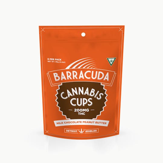 Detroit Edibles - Barracuda Cups - Milk Chocolate Peanut Butter - 200mg THC - 1