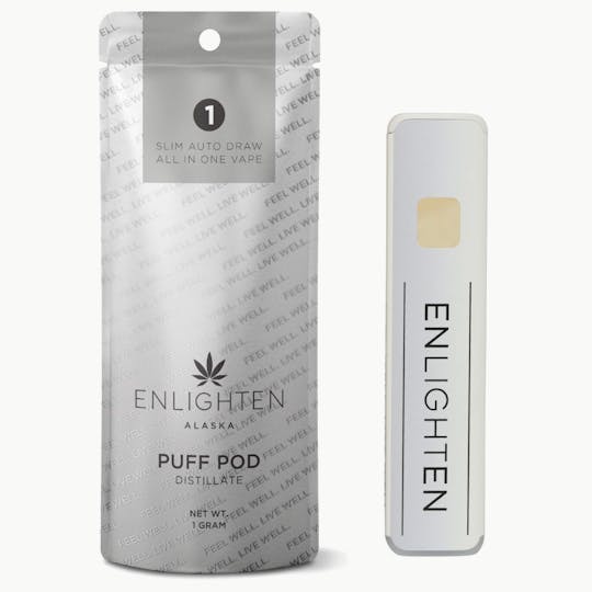 Enlighten - Raspberry Lime Distillate Puff Pod - 1g - 1