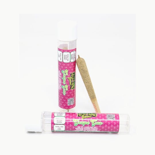 Fields Family Farmz - Grape Gas Single 1.2g Diamonds, Kief, Oil, and Terpenes Infused Pre Roll - 1