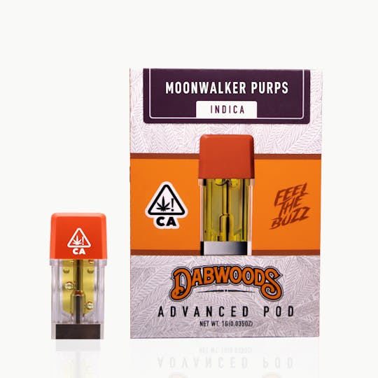 Dabwoods - VAPE POD- MOONWALKER PURPS 1G - 1