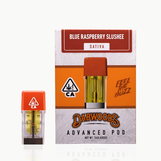 Dabwoods - VAPE POD - BLUE RASPBERRY SLUSHEE 1G - 1