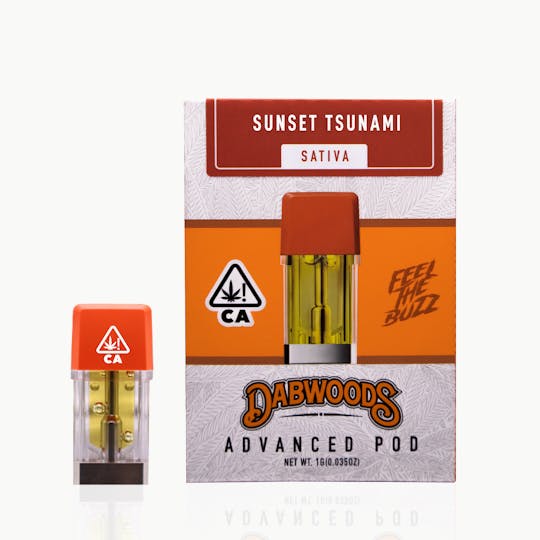 Dabwoods - VAPE POD- SUNSET TSUNAMI 1G - 1
